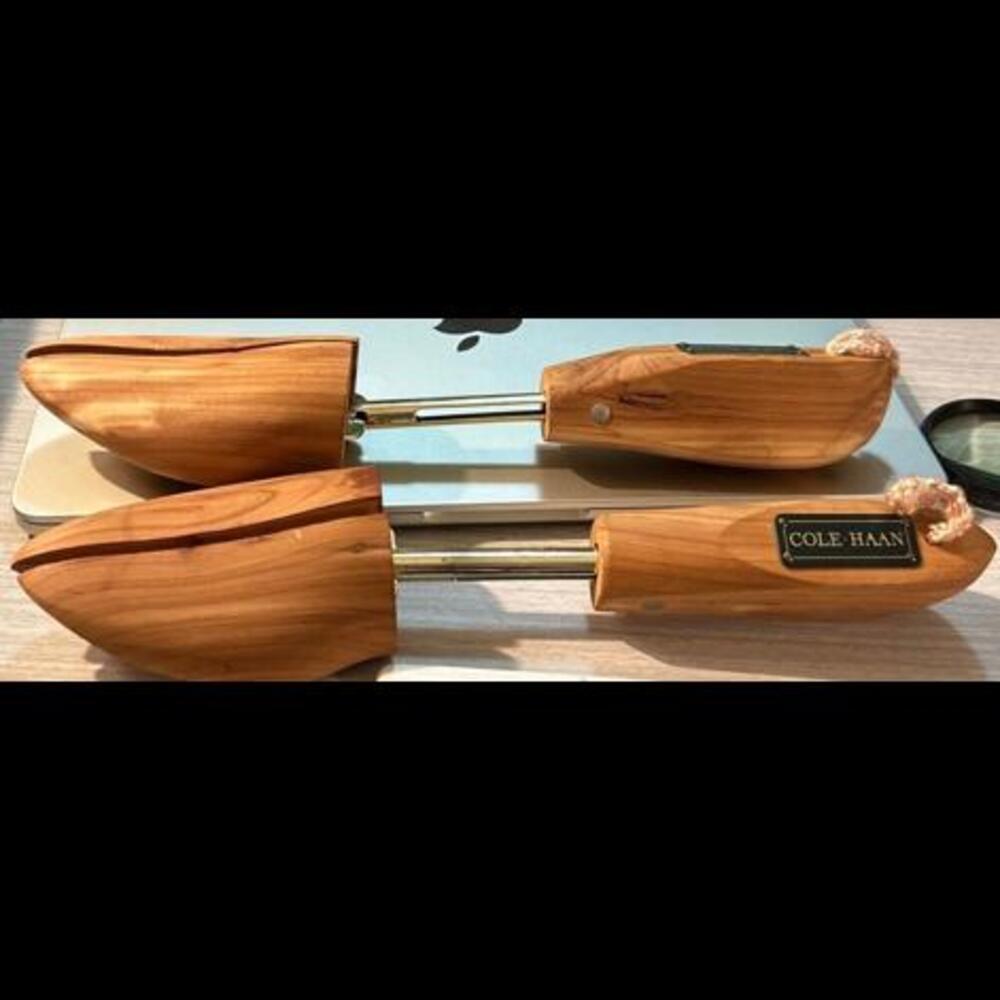 COLE HAAN® Spring-Loaded Cedar Wooden Shoe Tree Stretcher  USA Made